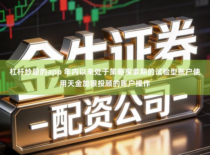 杠杆炒股的app 年内以来处于策略探索期的试验型账户使用天金加银投顾的账户操作